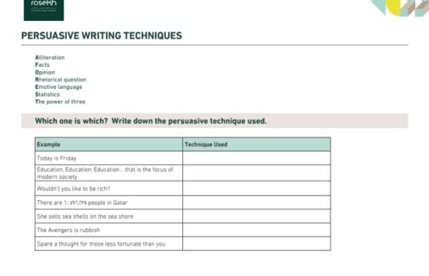 تقنيات وأساليب الكتابة الإقناعية