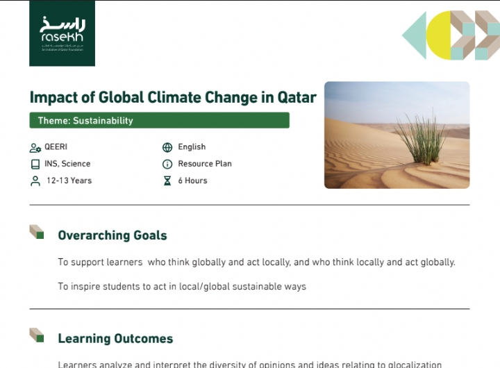 Impact of Global Climate Change in Qatar